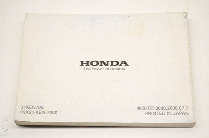 OEM Honda Owner's Manual CMX250C 07 Rebel. NOS