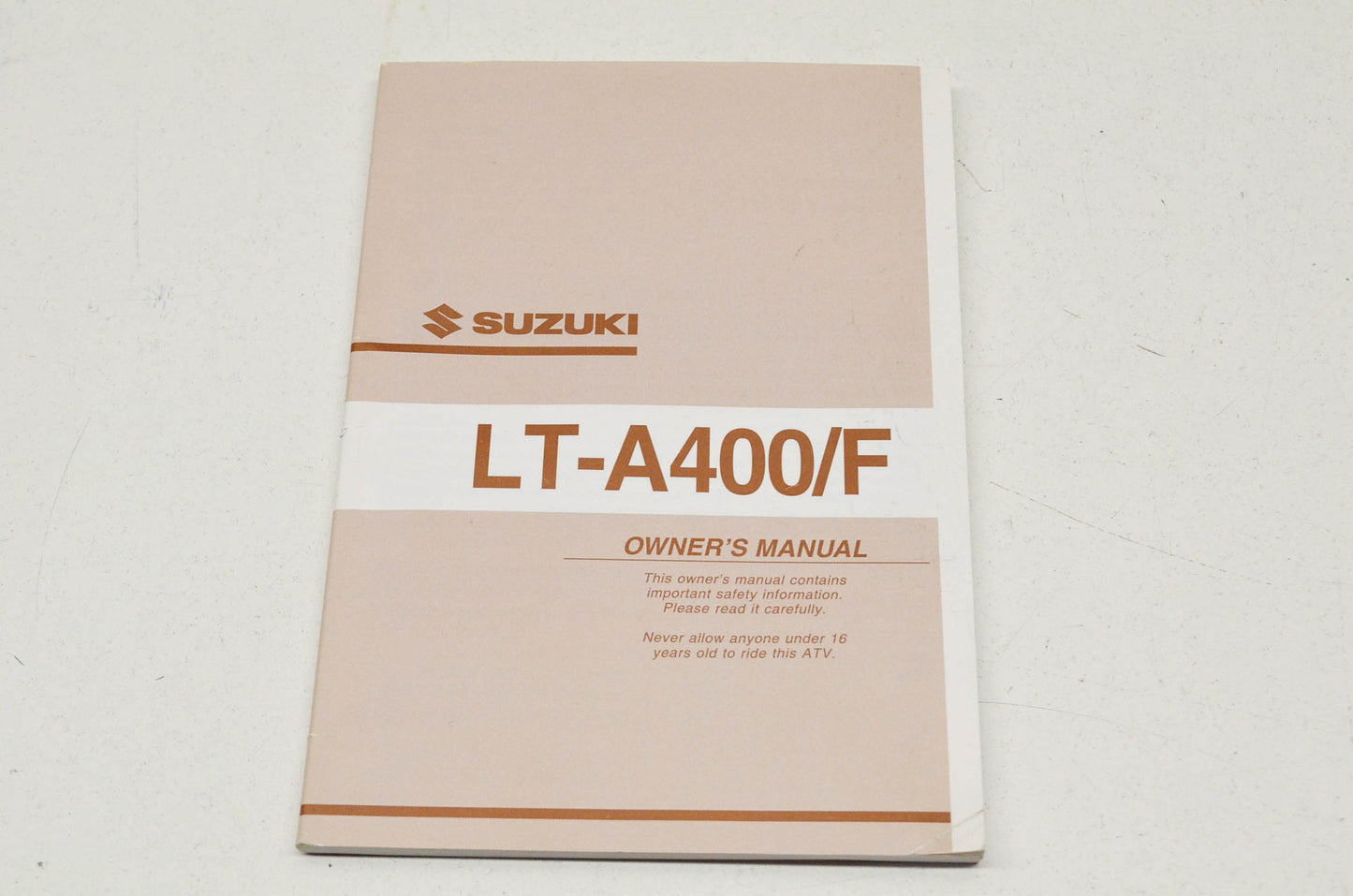 OEM Suzuki 99011-38F50-03A Owner's Manual LT-A400/FK2 NOS