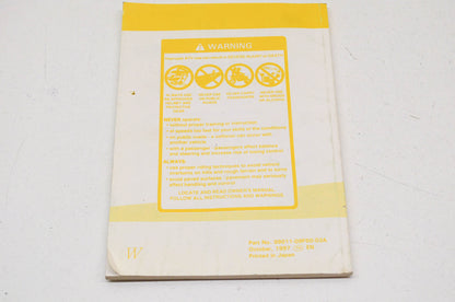 OEM Suzuki 99011-09F50-03A Owner's Manual LT-F500F.