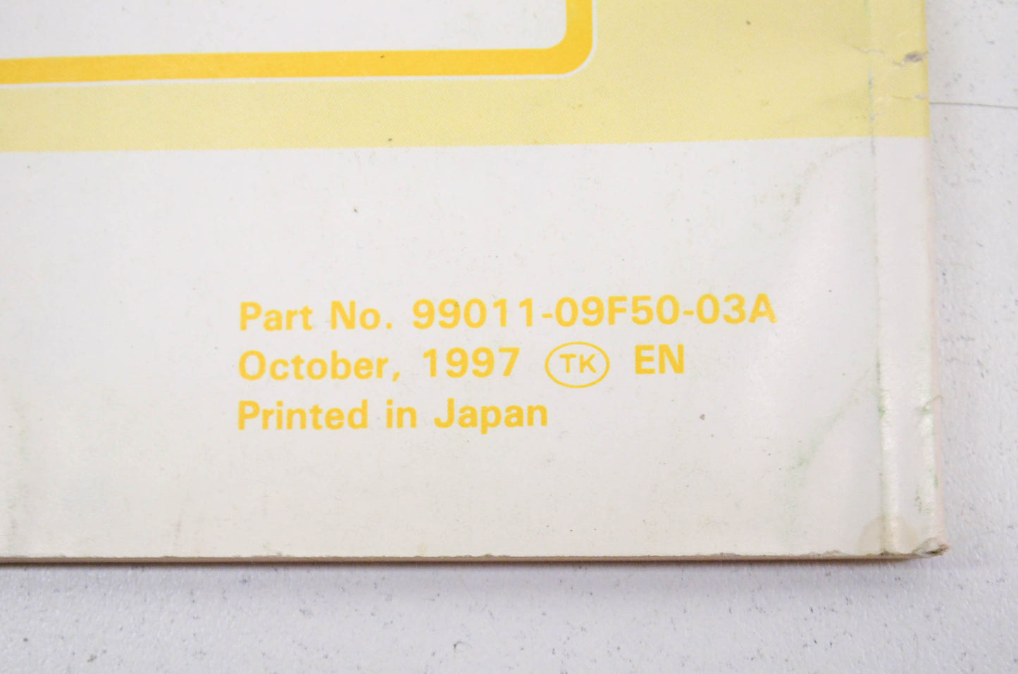 OEM Suzuki 99011-09F50-03A Owner's Manual LT-F500F.