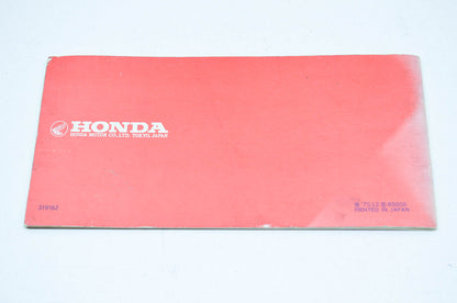OEM Honda 319182, B5000 Owner's Manual ATC90