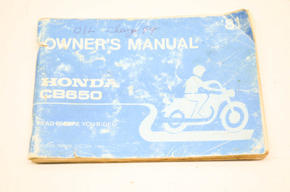OEM Honda Owner's Manual CB650 . NOS