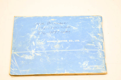 OEM Honda Owner's Manual CB650 . NOS