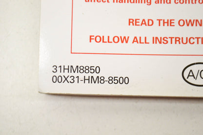 OEM Honda Owner's Manual TRX250TE Fourtrax Recon ES TRX250TE/ Fourtrax Recon ES