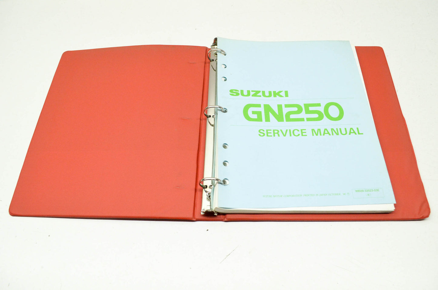OEM Suzuki 99500-32023-03E Service Manual GN250 1985-88