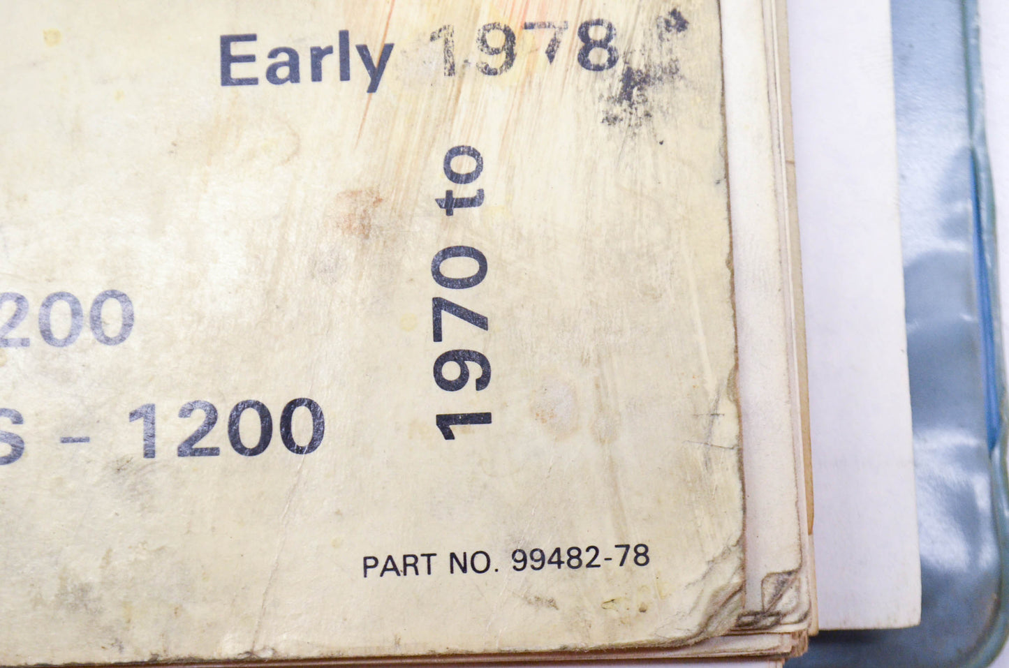 Harley Davidson Service Manual 1970 to Early 1978 NOS