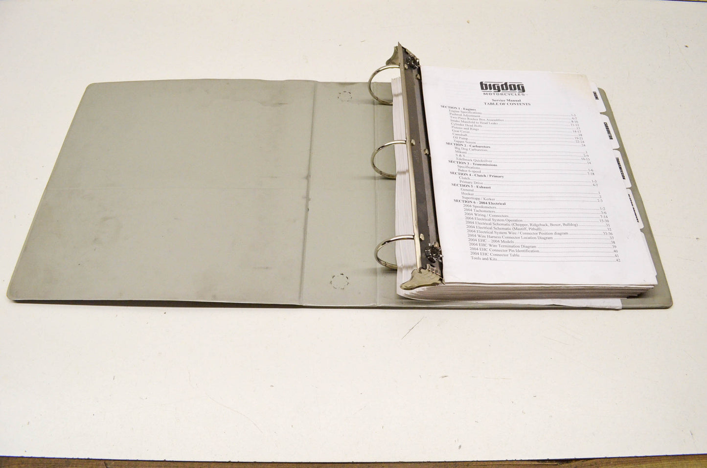 Big Dog Motorcycles Service Manual 1994-2004 NOS