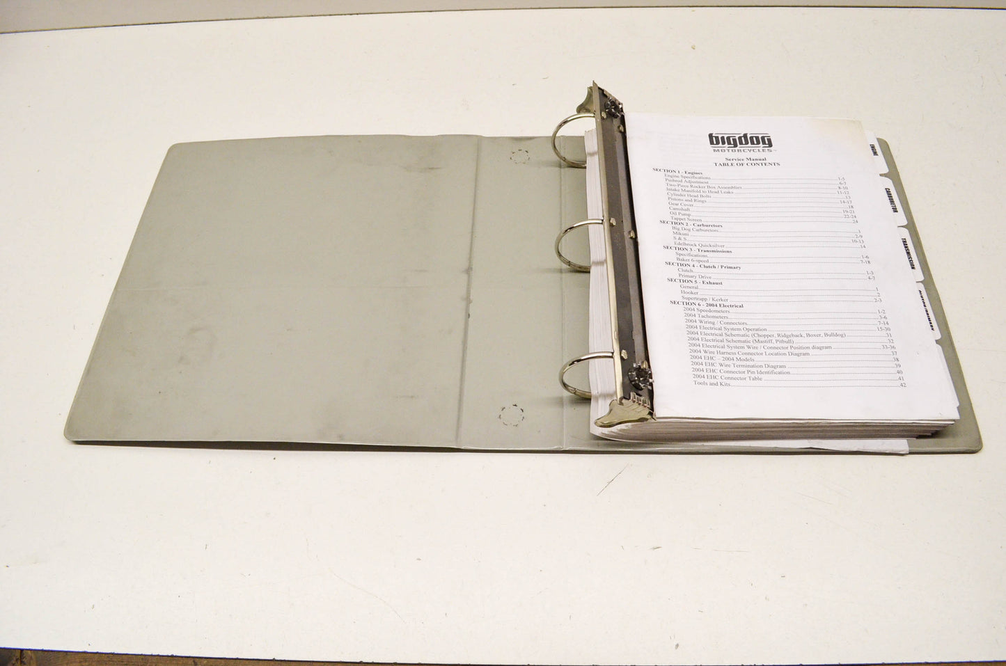 Big Dog Motorcycles Service Manual 1994-2004 NOS