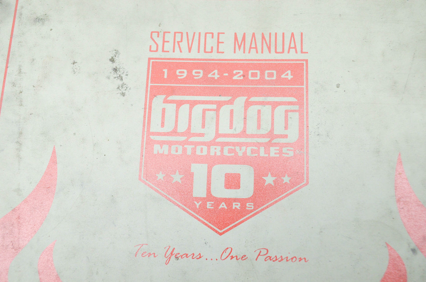 Big Dog Motorcycles Service Manual 1994-2004 NOS