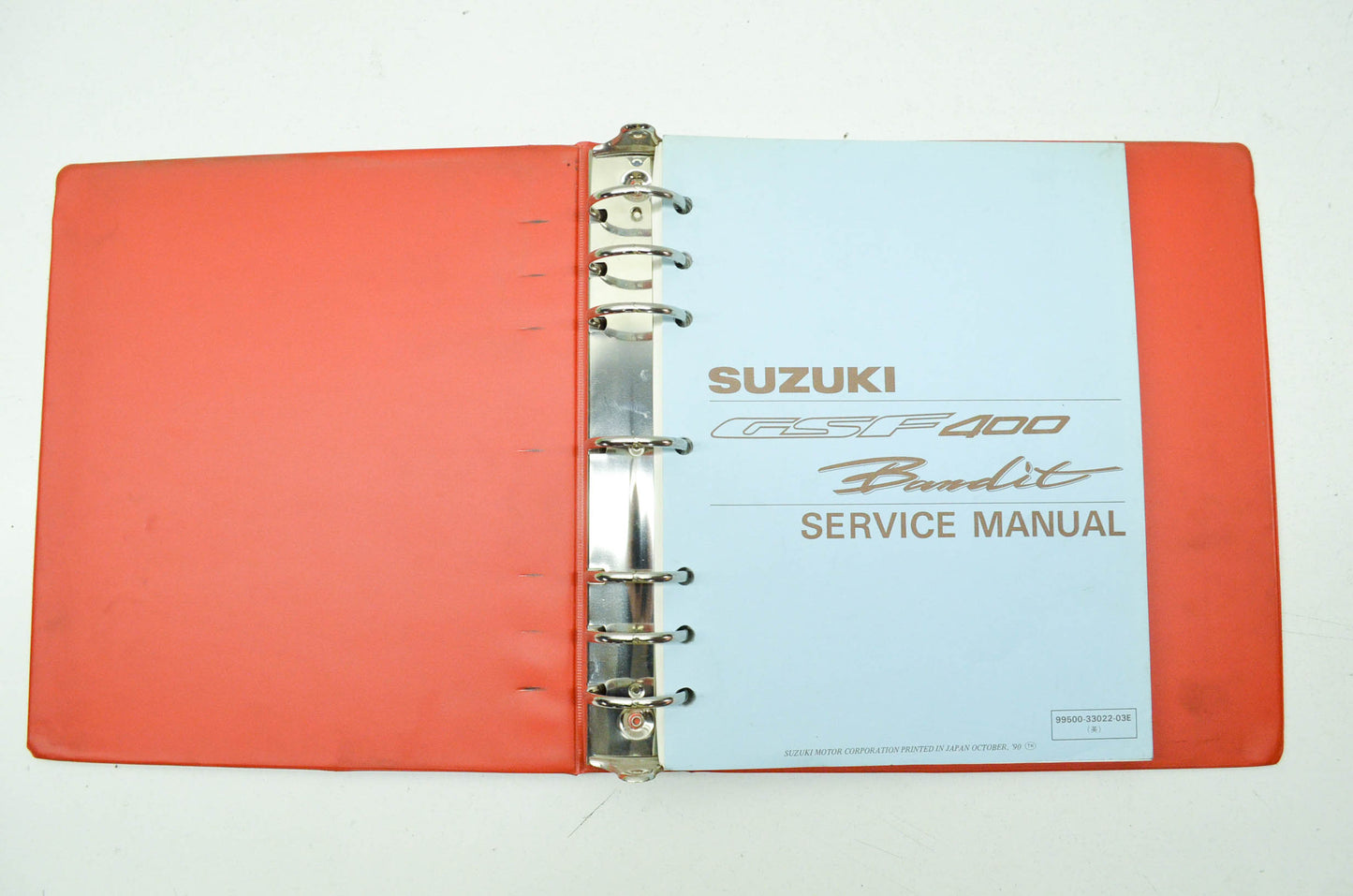 OEM Suzuki 99500-33022-03E Service Manual GSF400 and 7 Ring Binder
