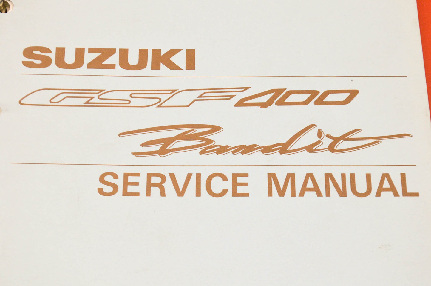 OEM Suzuki 99500-33022-03E Service Manual GSF400 and 7 Ring Binder