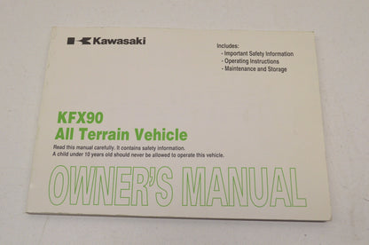 OEM Kawasaki 99987-1538 Owner's Manual KSF90A9