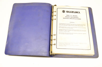 OEM Suzuki 99923-01813-002 Ready Reference Manual 1993 P Model 93 P Model