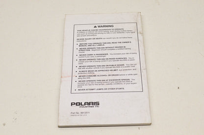 OEM Polaris 9913511 Owner's Safety & Maintenance Manual Xplorer 400L W969140 96.