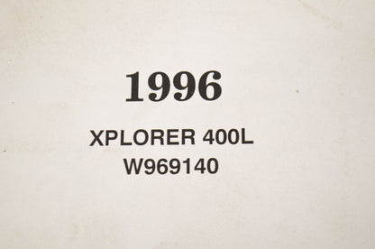 OEM Polaris 9913511 Owner's Safety & Maintenance Manual Xplorer 400L W969140 96.