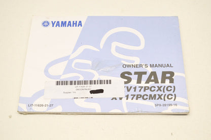 OEM Yamaha LIT-11626-21-27 Owner's Manual Star XV17PCX/PCMX(C) NOS