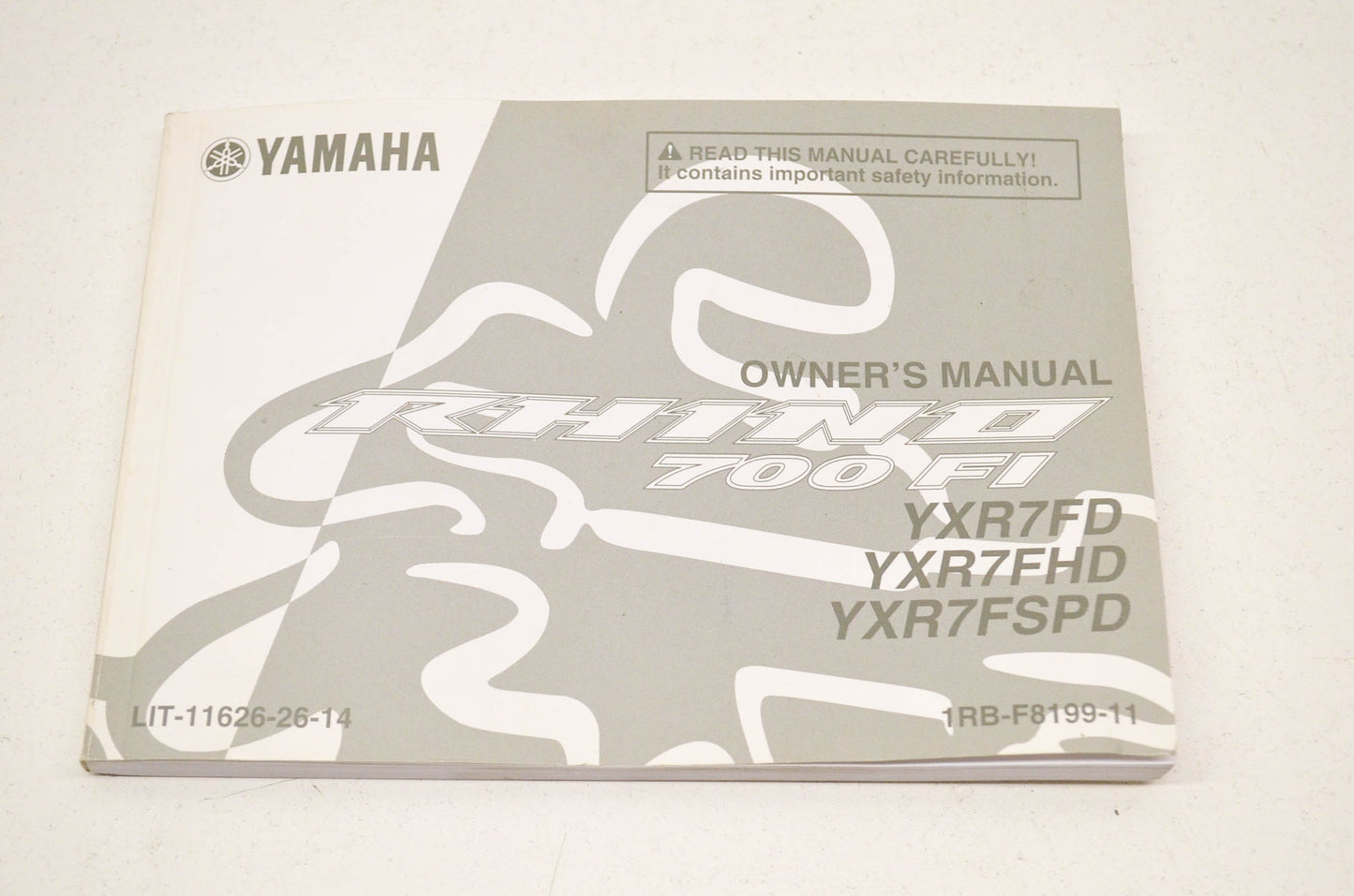OEM Yamaha Owner's Manual Rhino 700 FI YXR7FD, YXR7FHDm YXR7FSPD. NOS