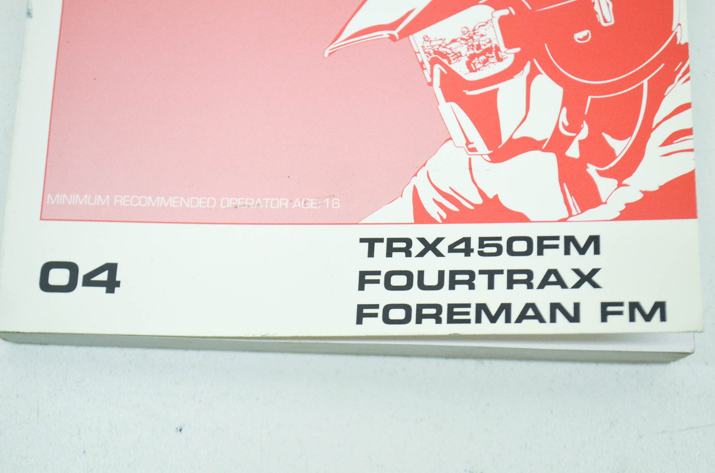 OEM Honda 31HN0660 Owner's Manual TRX450FM E 04