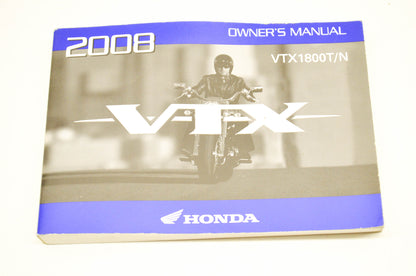 OEM Honda Owner's Manual 08 VTX 08 VTX1800T/N. NOS