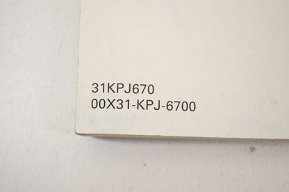 OEM Honda Owner's Manual 08 Nighthawk 08 CB250 Nighthawk. NOS