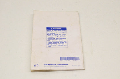 OEM Suzuki 99011-39G50-03A Owner's Manual VZ800K5 200