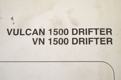 OEM Kawasaki Service Manual Vulcan 1500 Drifter/ VN 1500 Drifter 99 Vulcan 1500