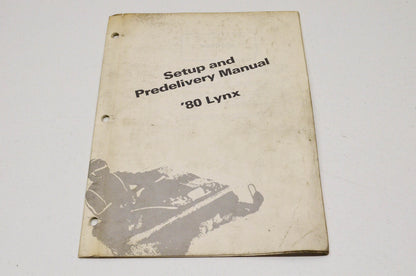 OEM Arctic Cat 0185-162 Setup & Predelivery Manual 80 Lynx