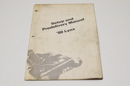 OEM Arctic Cat 0185-162 Setup & Predelivery Manual 80 Lynx