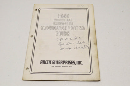 OEM Arctic Cat 0153-385 Troubleshooting Guide 1980 Snowmobile 1980 Snowmobile.