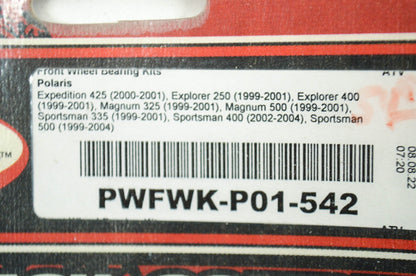 New Pivot Works Front Wheel Bearing Kit Fitment information pictured. NOS
