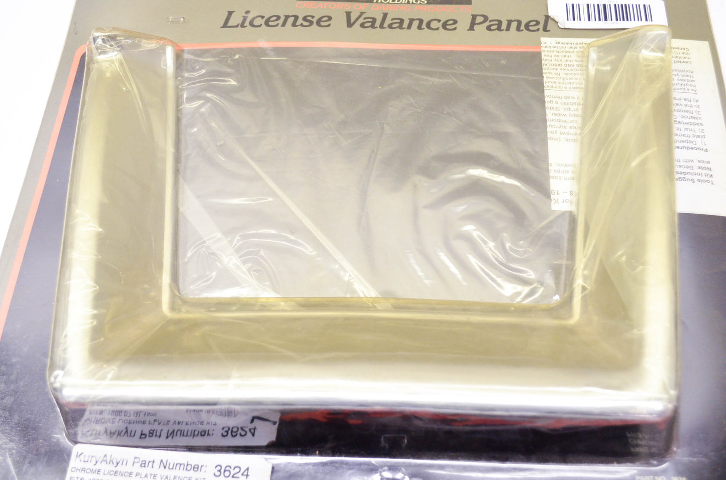 License Valance Panel Kit Honda 88-97 GL1500. NOS
