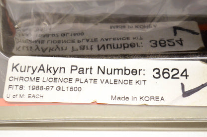 License Valance Panel Kit Honda 88-97 GL1500. NOS