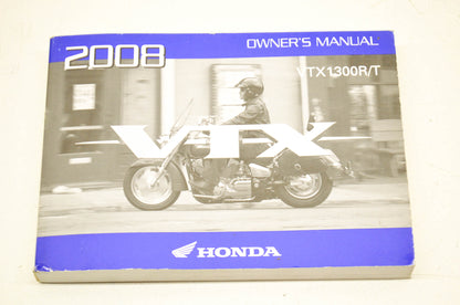 New OEM Honda Owner's Manual VX1300R/T Honda VTX1300R/T 08. NOS