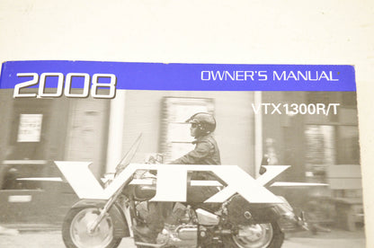 New OEM Honda Owner's Manual VX1300R/T Honda VTX1300R/T 08. NOS