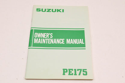 OEM Suzuki 99011-14422-03A Owner's Maintenance Manual PE175. NOS