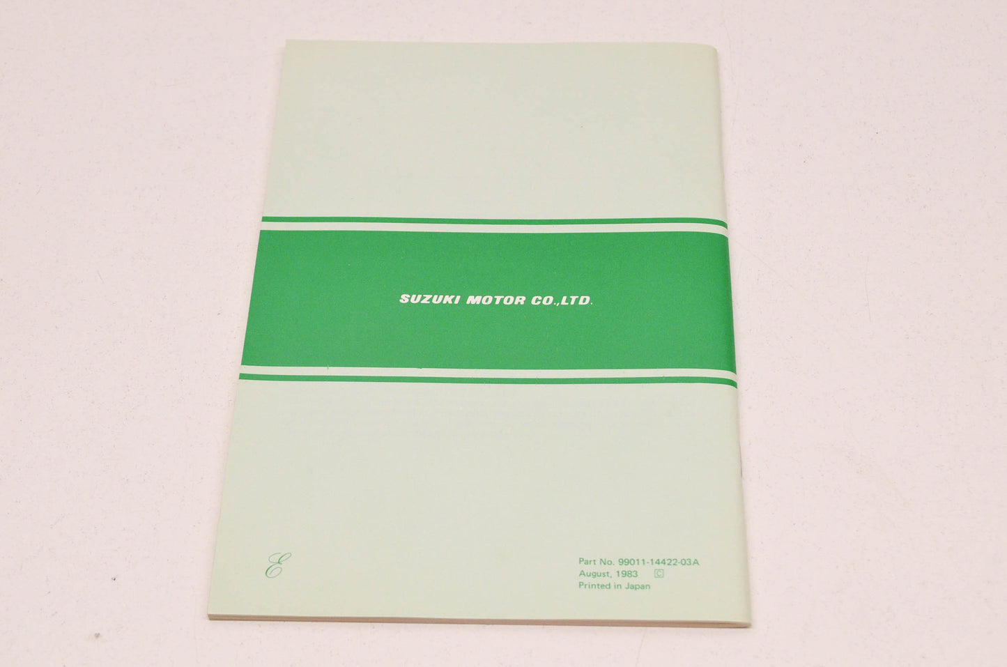 OEM Suzuki 99011-14422-03A Owner's Maintenance Manual PE175. NOS