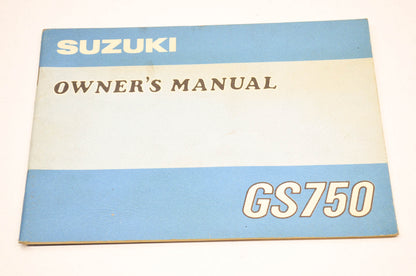 OEM Suzuki Owner's Manual GS750 Suzuki GS750. NOS