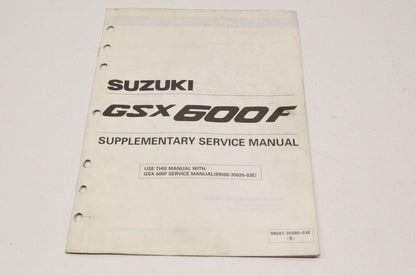 OEM Suzuki 99501-35080-03E Supplementary Service Manual GSX600F GSX600F.