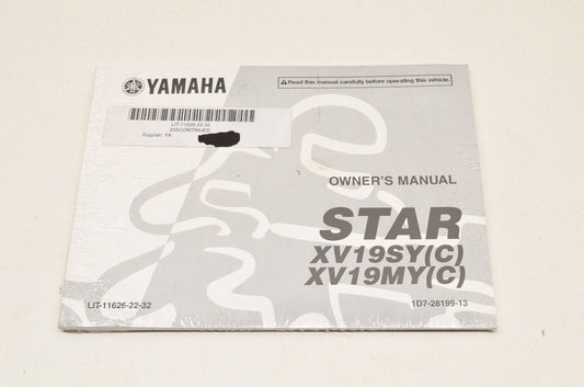 OEM Yamaha LIT-11626-22-32 Owner's Manual 09 STAR XV19SY/MY/C NOS