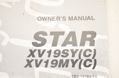 OEM Yamaha LIT-11626-22-32 Owner's Manual 09 STAR XV19SY/MY/C NOS