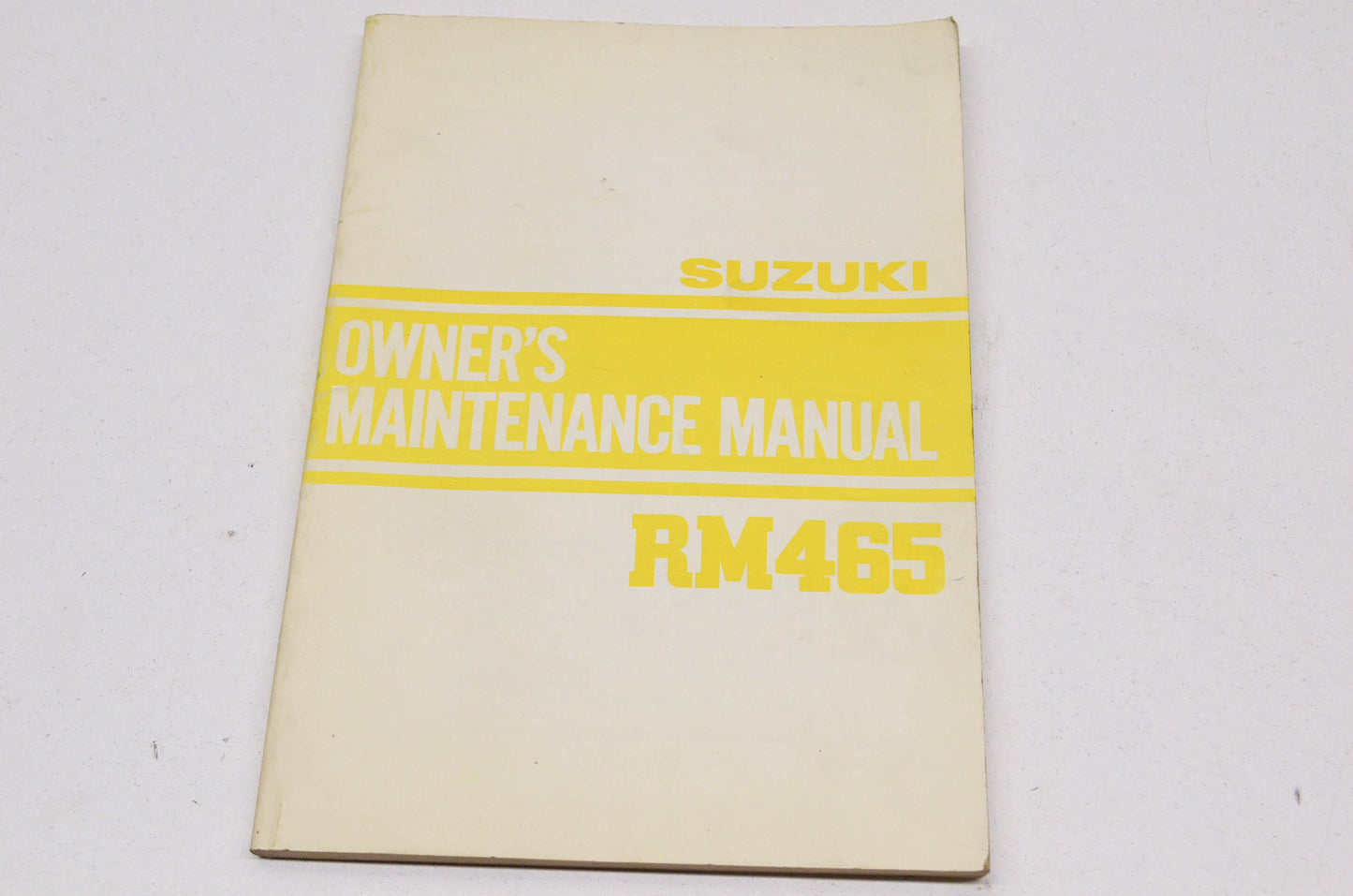 OEM Suzuki Owner's Maintenance Manual Suzuki RM465