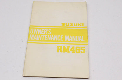 OEM Suzuki Owner's Maintenance Manual Suzuki RM465