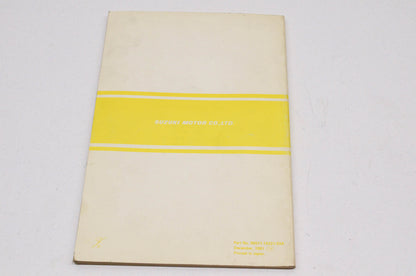 OEM Suzuki Owner's Maintenance Manual Suzuki RM465