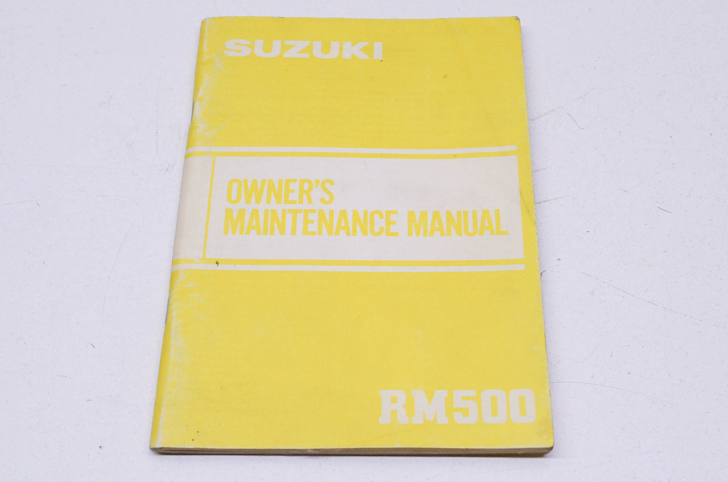 OEM Suzuki Owner's Maintenance Manual Suzuki RM500. NOS