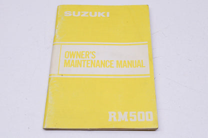 OEM Suzuki Owner's Maintenance Manual Suzuki RM500. NOS