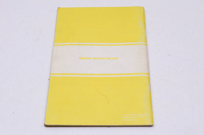 OEM Suzuki Owner's Maintenance Manual Suzuki RM500. NOS