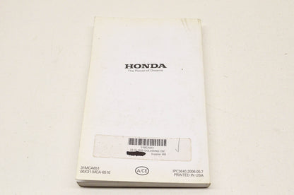 OEM Honda Owner's Manual Honda GL1800 06. NOS
