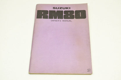OEM Suzuki Owner's Manual Suzuki RM80 1977. NOS