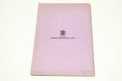 OEM Suzuki Owner's Manual Suzuki RM80 1977. NOS