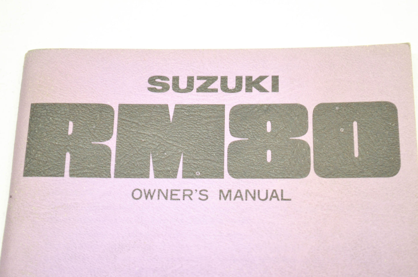 OEM Suzuki Owner's Manual Suzuki RM80 1977. NOS